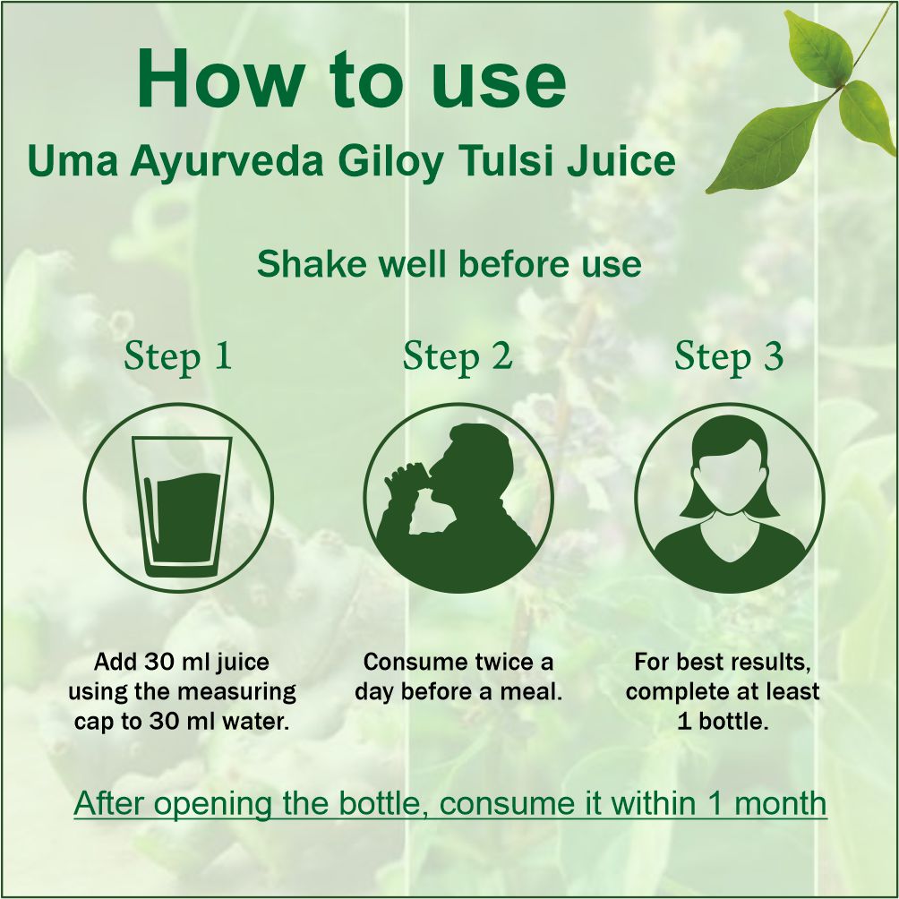 Giloy Tulsi Juice For Cough, Cold