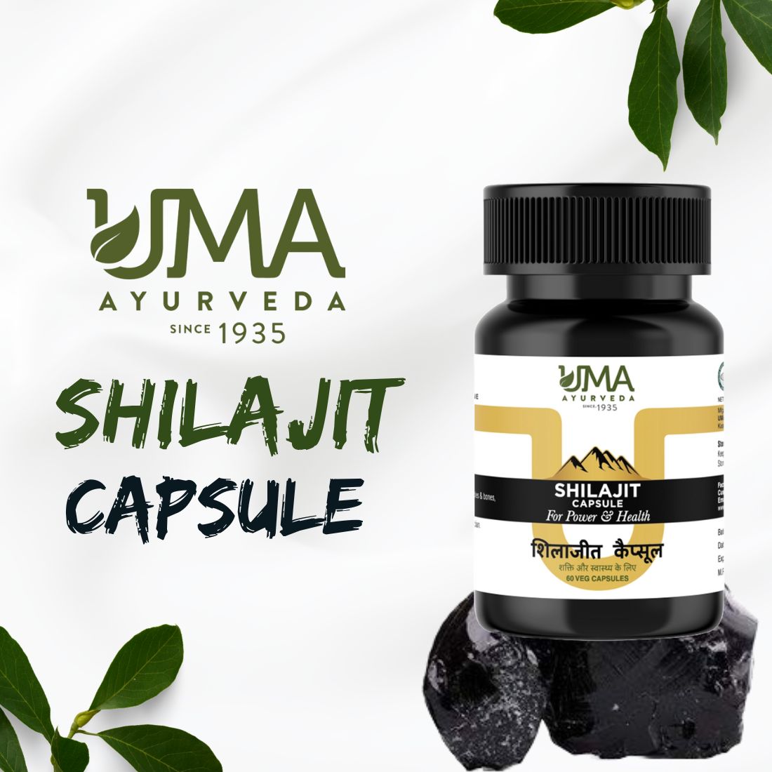 Uma Ayurveda Shilajit Capsule For Erection