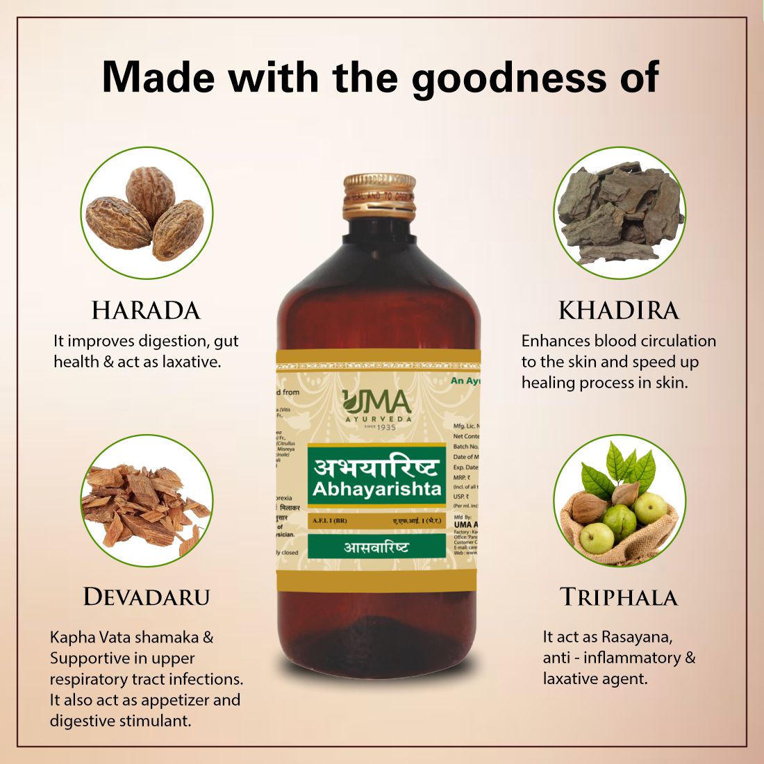 Abhayarishta Ayurvedic Syrup For Constipation 