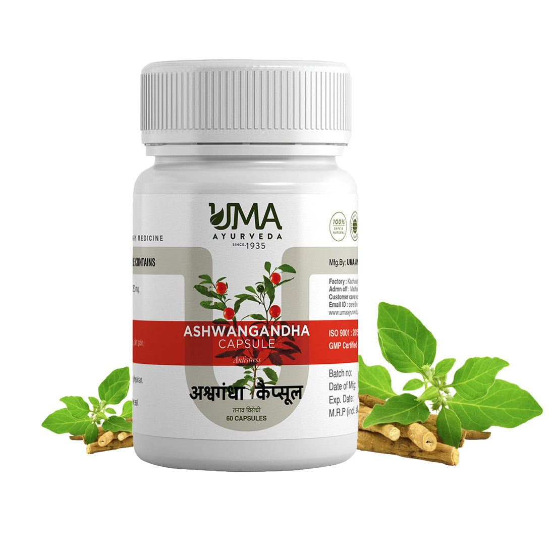 Ayurvedic Ashwagandha Capsule For Reduce Stress and Weakness