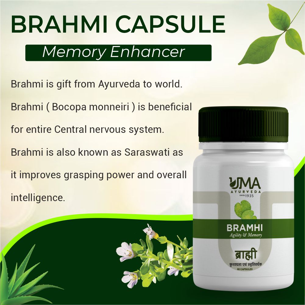 Brahmi Ayurvedic Capsule Support for concentration booster