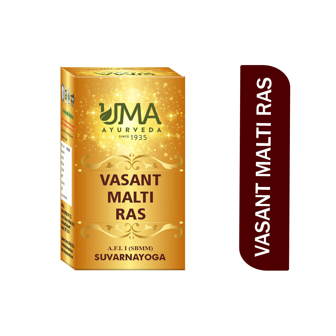 Vasanta Malti Rasa Gold Tablet Useful For Chronic Cough & Fever