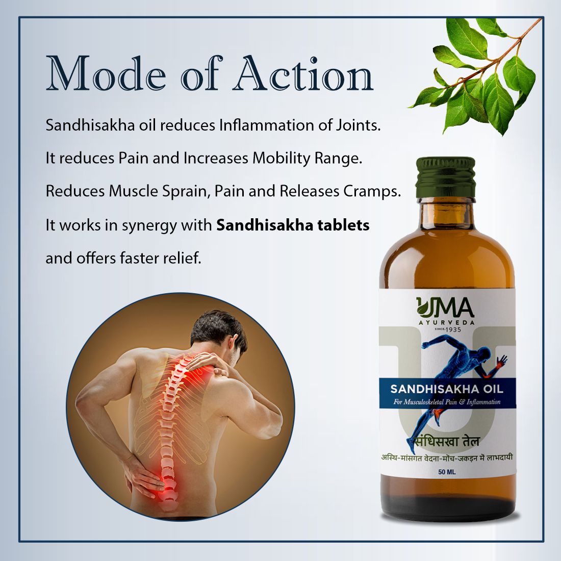 Sandhisakha Ayurvedic Joint Pain Relief Oil