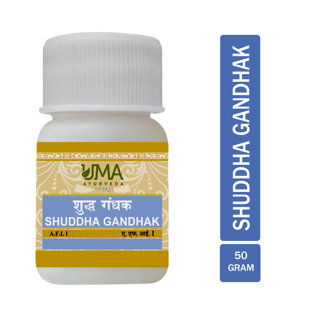 Uma Ayurveda Shuddha Gandhak useful in Blood purifier and Skin Disorder