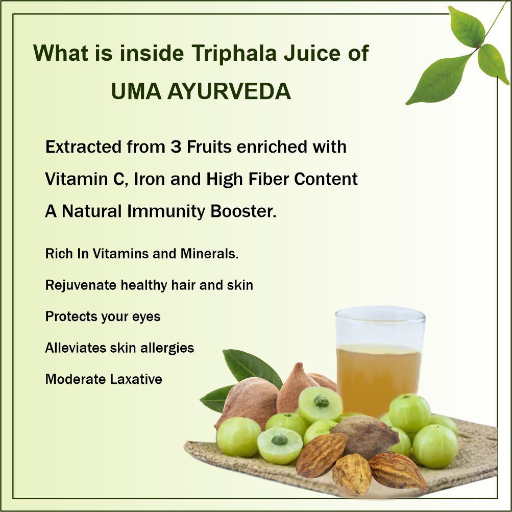 Ayurvedic Triphala juice for constipation and digestive