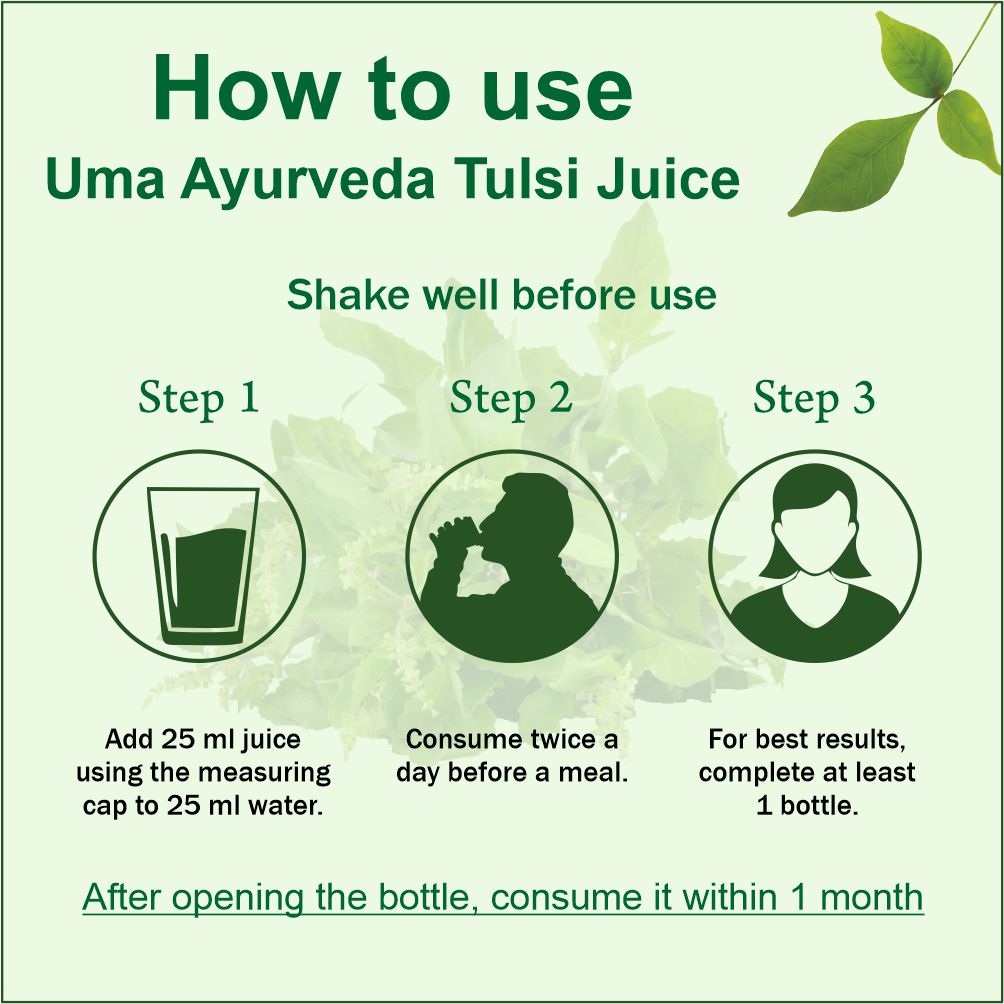 Ayurvedic Tulsi Juice For Cough, Cold 