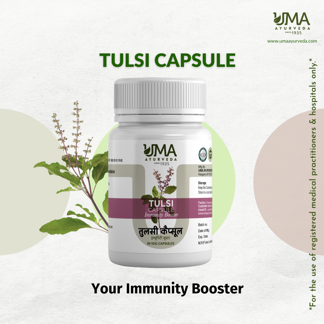 Ayurvedic Tulsi Capsule For Cold, Cough 