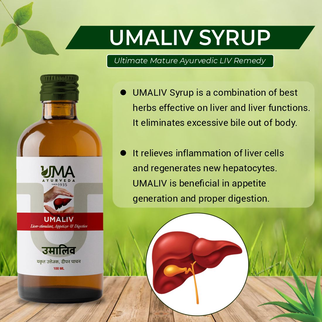 Uma Ayurveda Umaliv Liver Care Syrup