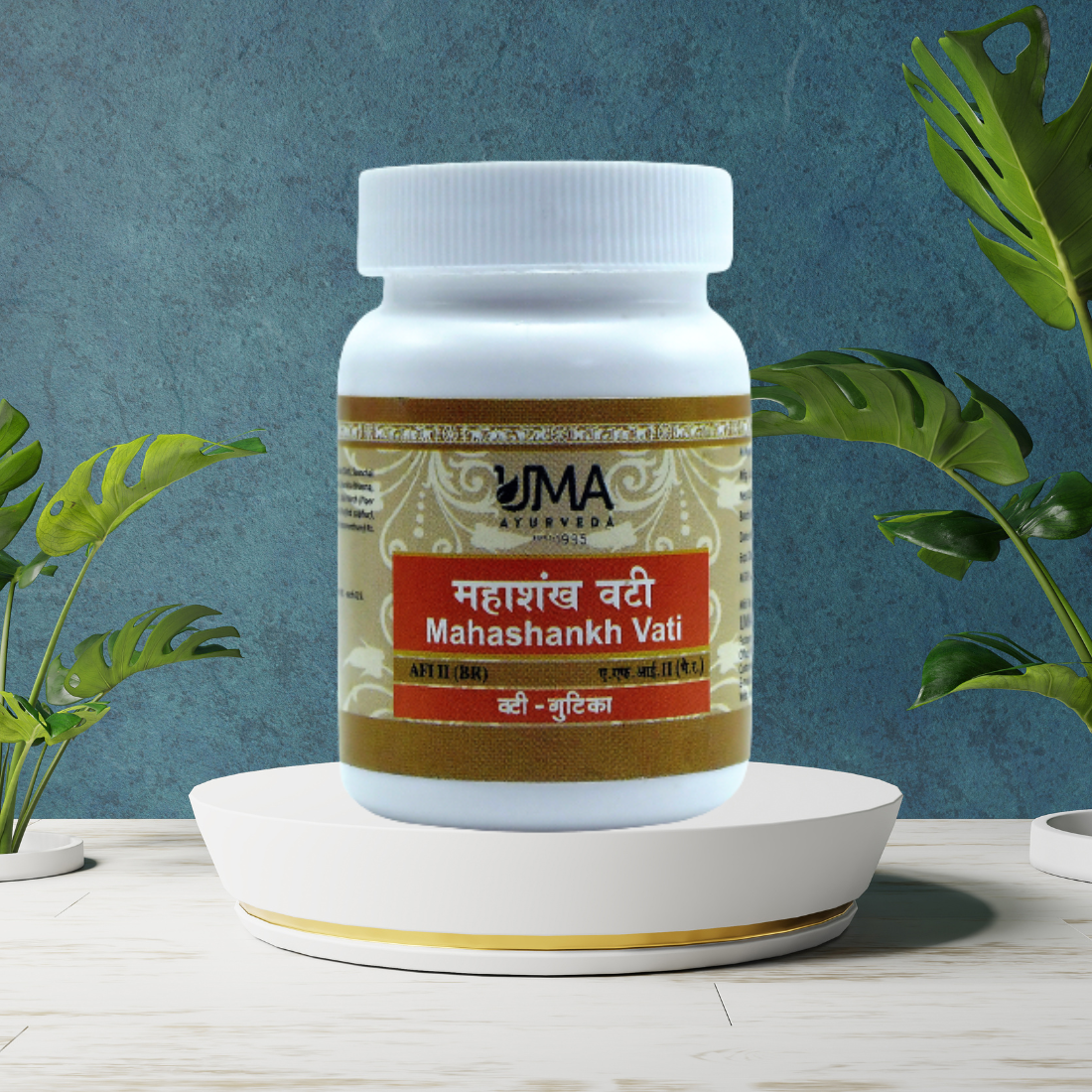 Uma Ayurveda Mahashankh Vati Bottle of 40 QTY