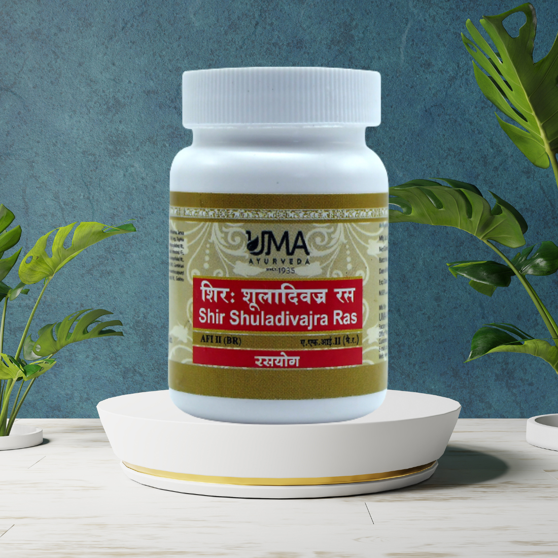 Uma Ayurveda Shir Shuladivajra ras  80 Tablets